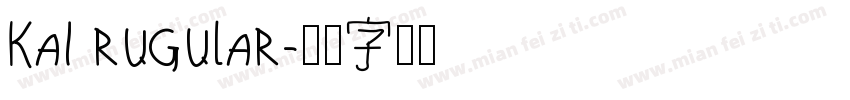 kai rugular字体转换